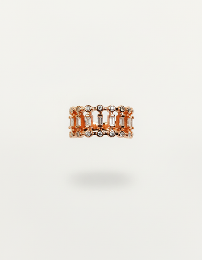 Baguette Rows Ring | 925 Silver | Odins