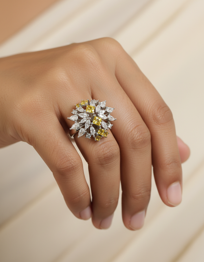 Zinnia Ring | 925 Silver | Odins