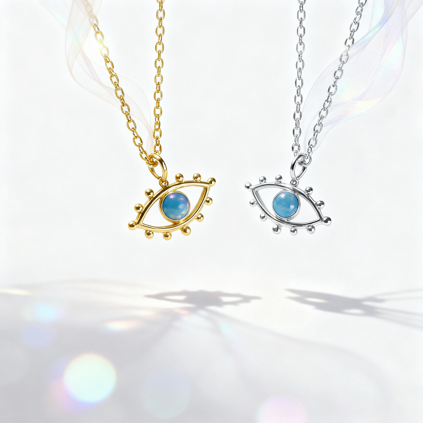 Turquoise Gaze - Evil eye Necklace