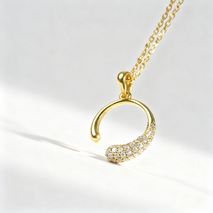Glimmering Arc - Sparkle Necklace