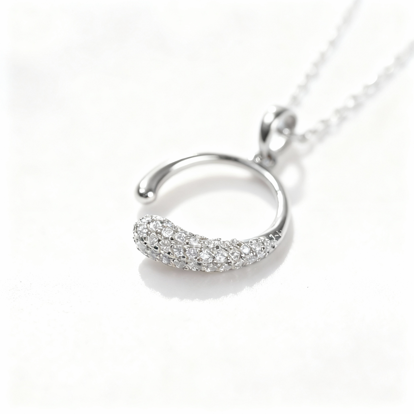 Glimmering Arc - Sparkle Necklace