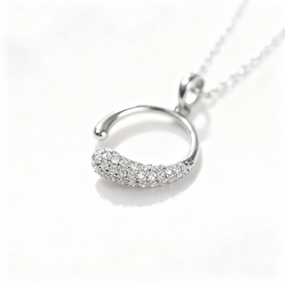 Glimmering Arc - Sparkle Necklace