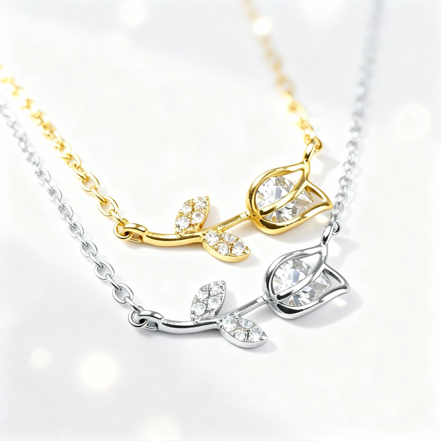 Dream of Facets - Rose Necklace