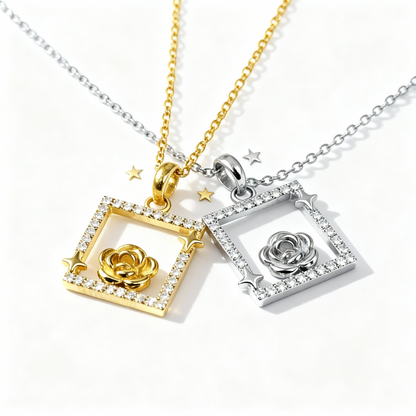 Rosaé Frame Necklace